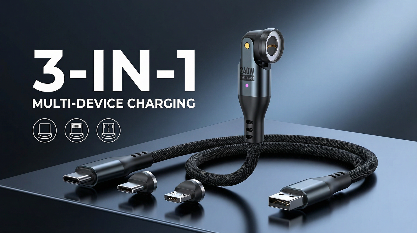 240W MagCharger: 3-in-1 Fast Charger